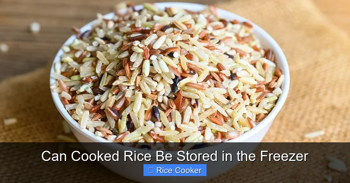 Can Cooked Rice Be Stored in the Freezer