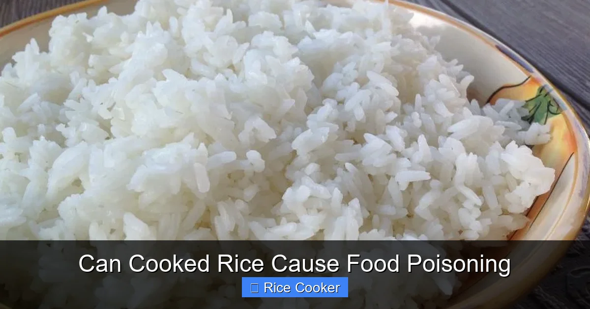 Can Cooked Rice Cause Food Poisoning