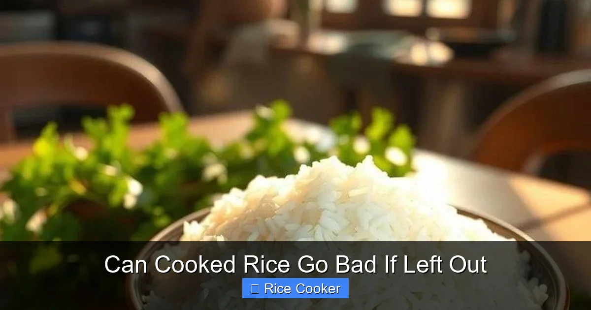 Can Cooked Rice Go Bad If Left Out