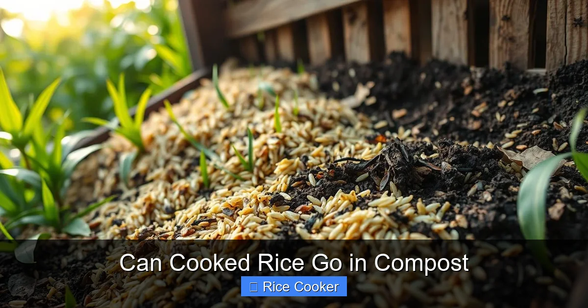 Can Cooked Rice Go in Compost