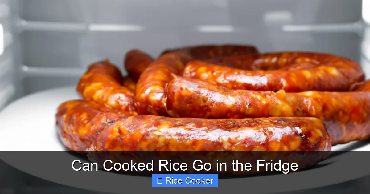 Can Cooked Rice Go in the Fridge