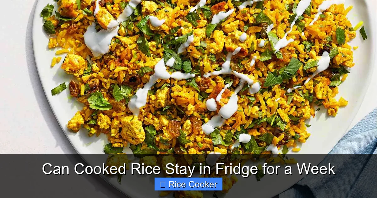 Can Cooked Rice Stay in Fridge for a Week