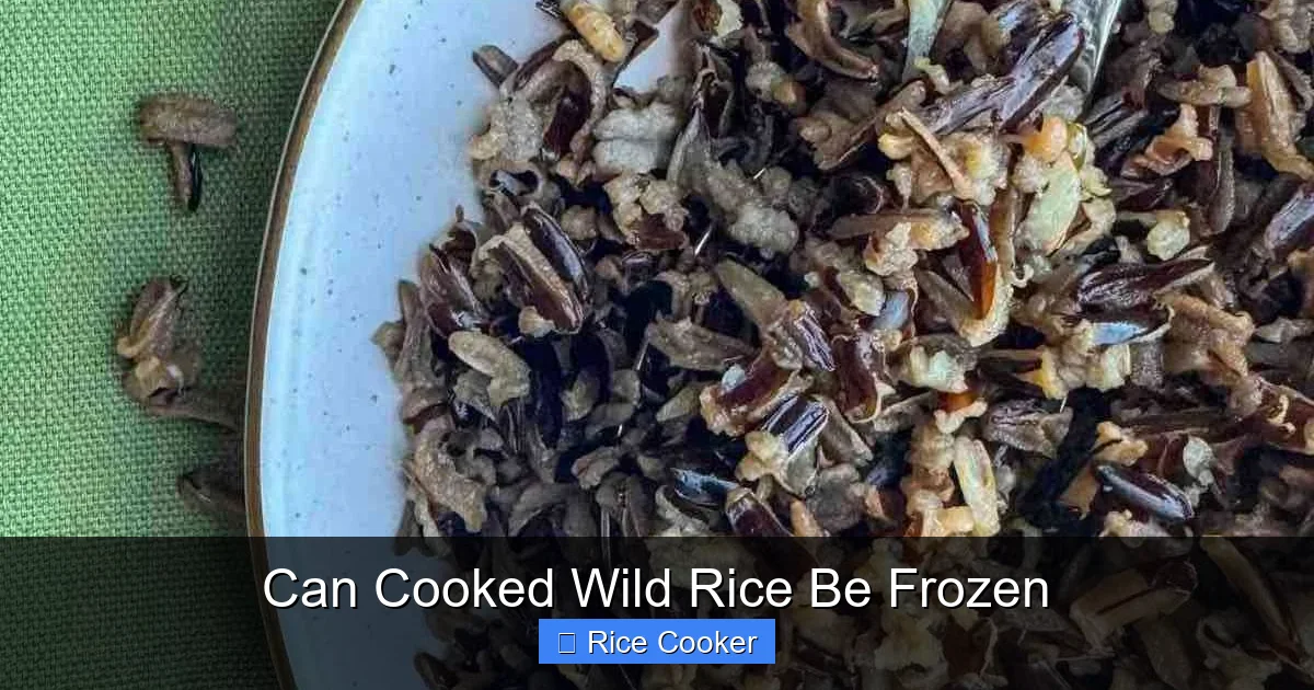 Can Cooked Wild Rice Be Frozen