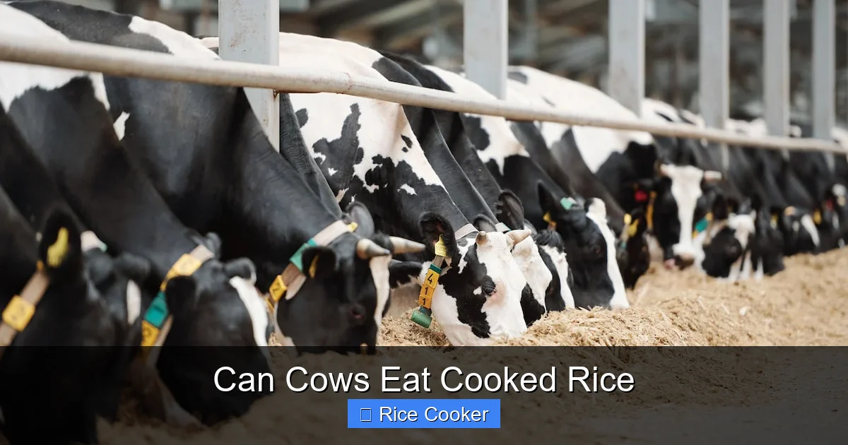 Can Cows Eat Cooked Rice