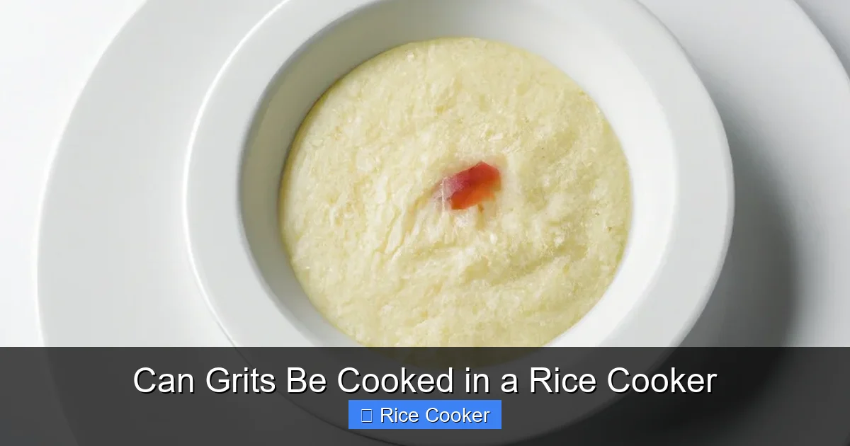 Can Grits Be Cooked in a Rice Cooker