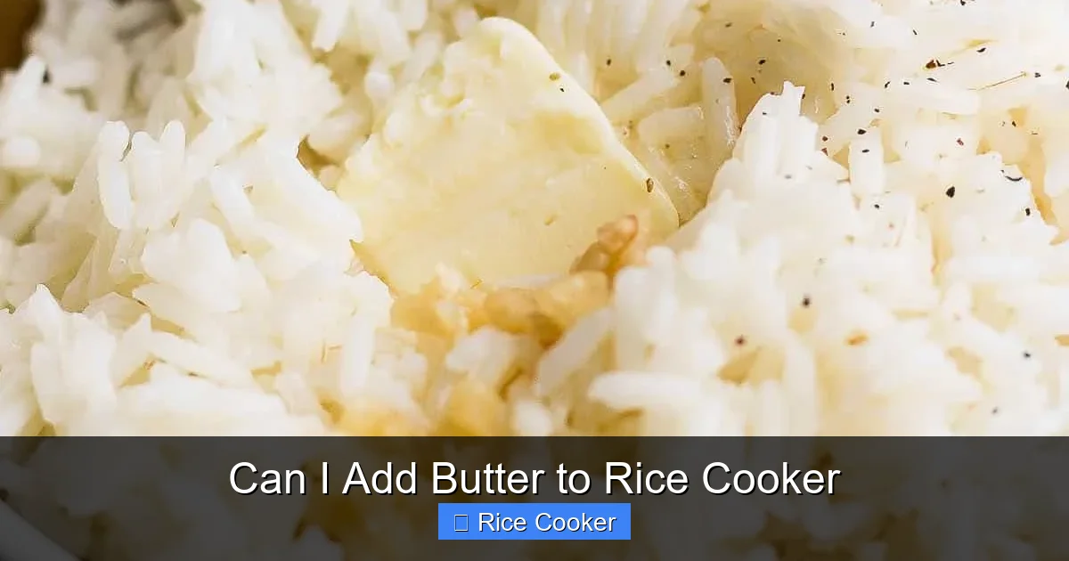 Can I Add Butter to Rice Cooker