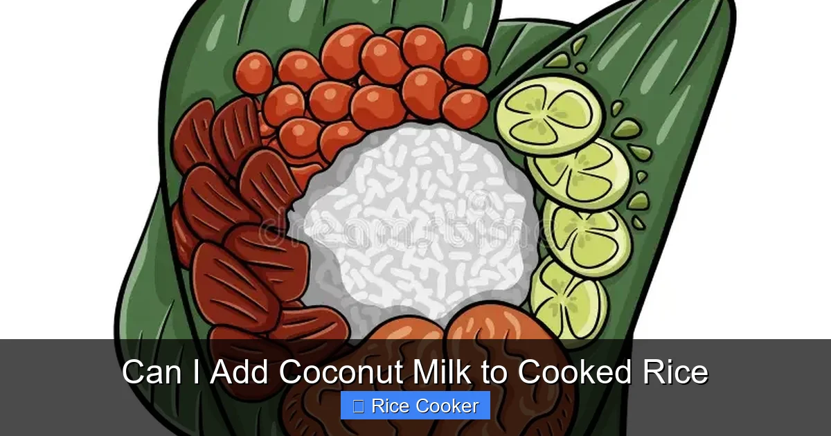 Can I Add Coconut Milk to Cooked Rice