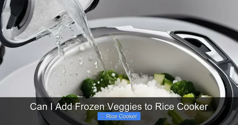 Can I Add Frozen Veggies to Rice Cooker