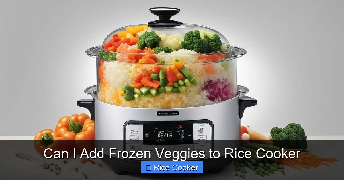 Can I Add Frozen Veggies to Rice Cooker