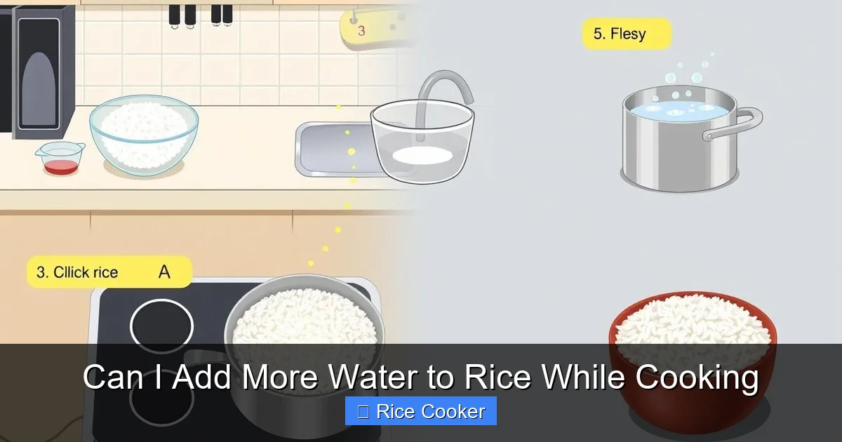 Can I Add More Water to Rice While Cooking