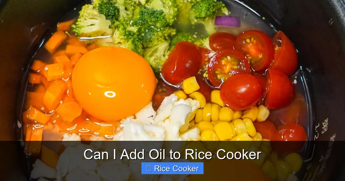 Can I Add Oil to Rice Cooker