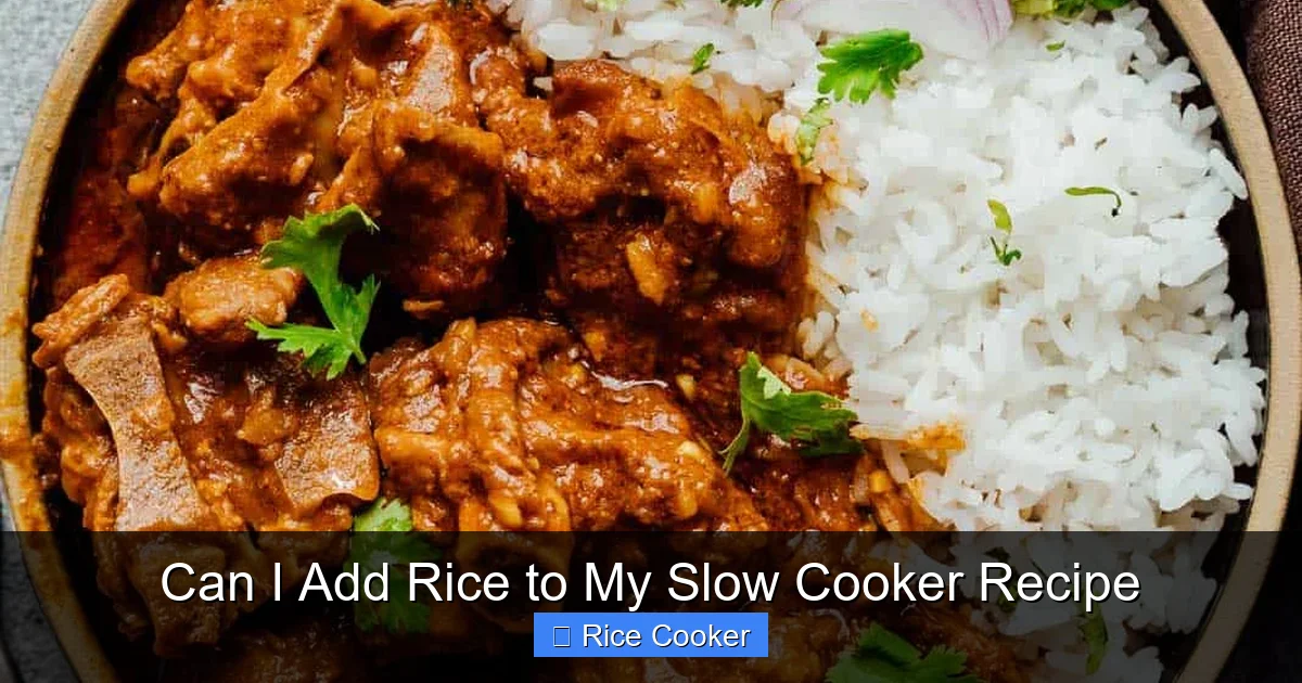 Can I Add Rice to My Slow Cooker Recipe