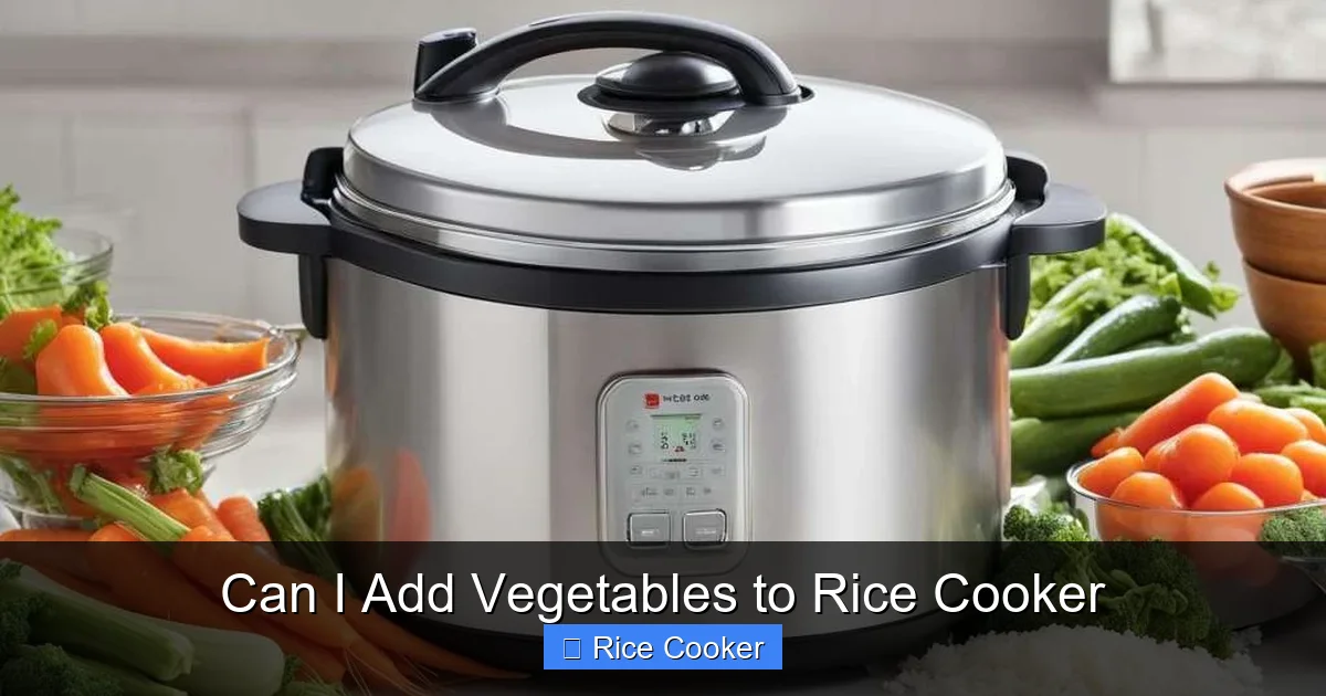 Can I Add Vegetables to Rice Cooker