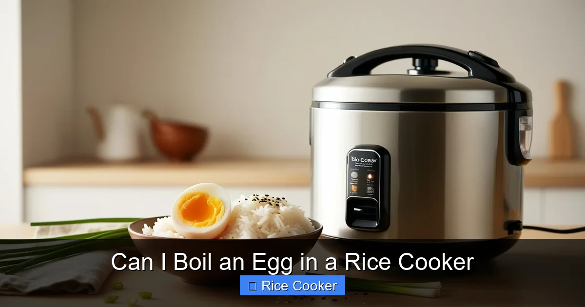 Can I Boil an Egg in a Rice Cooker