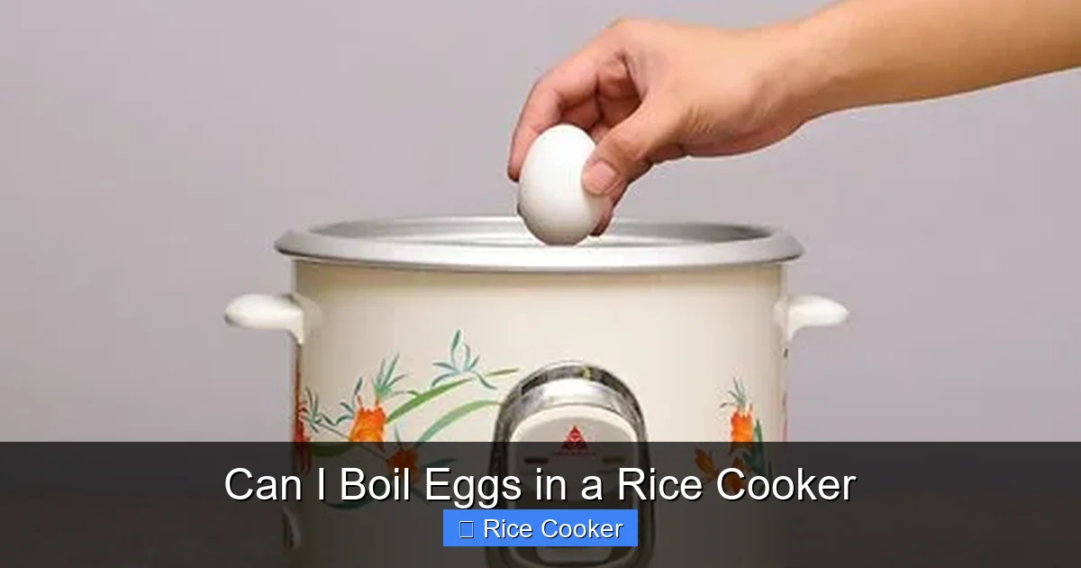 Can I Boil Eggs in a Rice Cooker