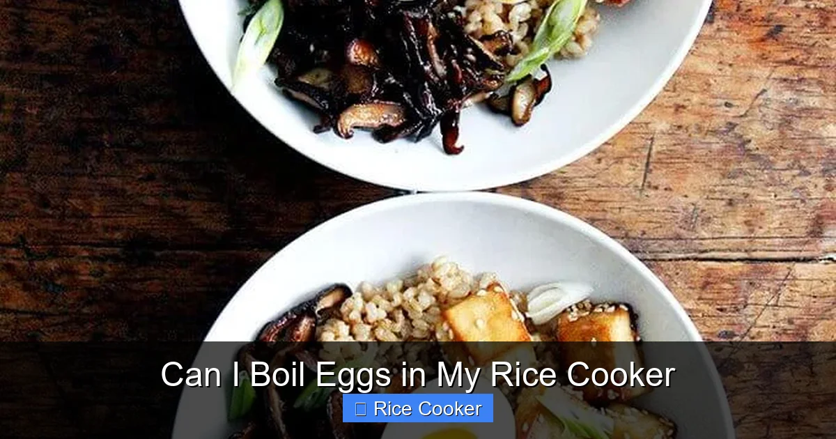 Can I Boil Eggs in My Rice Cooker