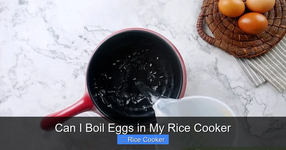 Can I Boil Eggs in My Rice Cooker