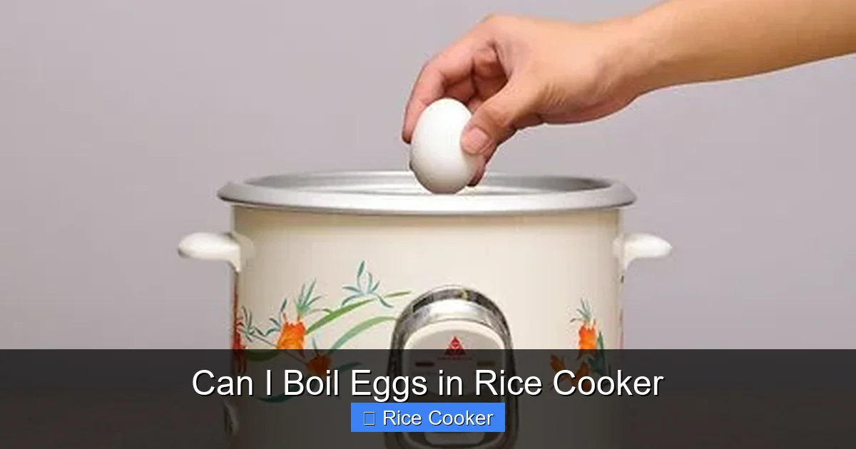 Can I Boil Eggs in Rice Cooker