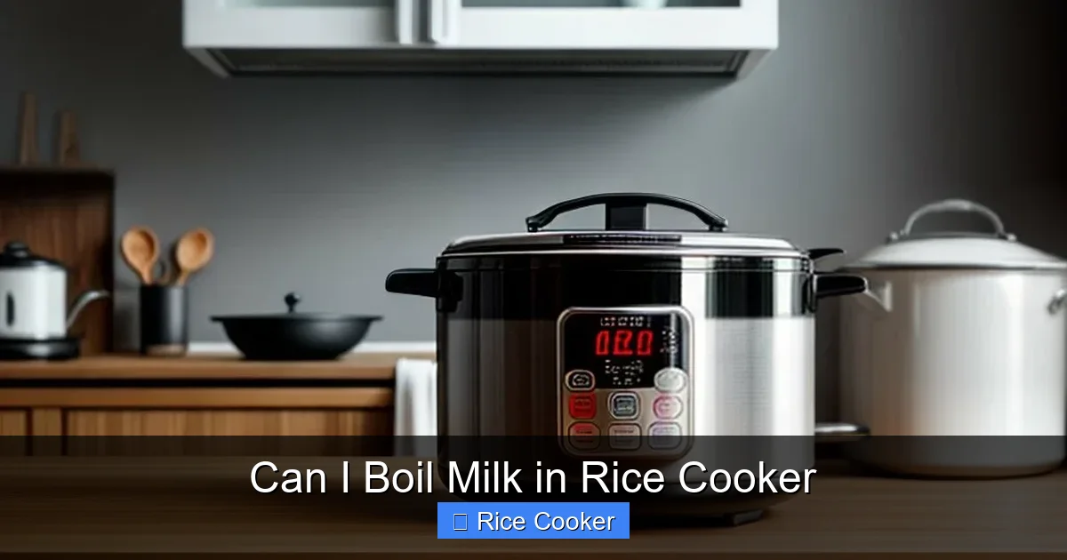 Can I Boil Milk in Rice Cooker