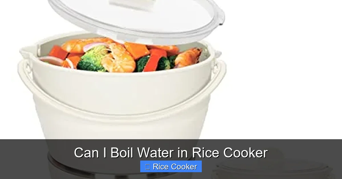 Can I Boil Water in Rice Cooker
