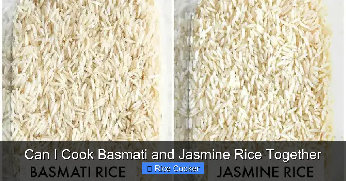 Can I Cook Basmati and Jasmine Rice Together