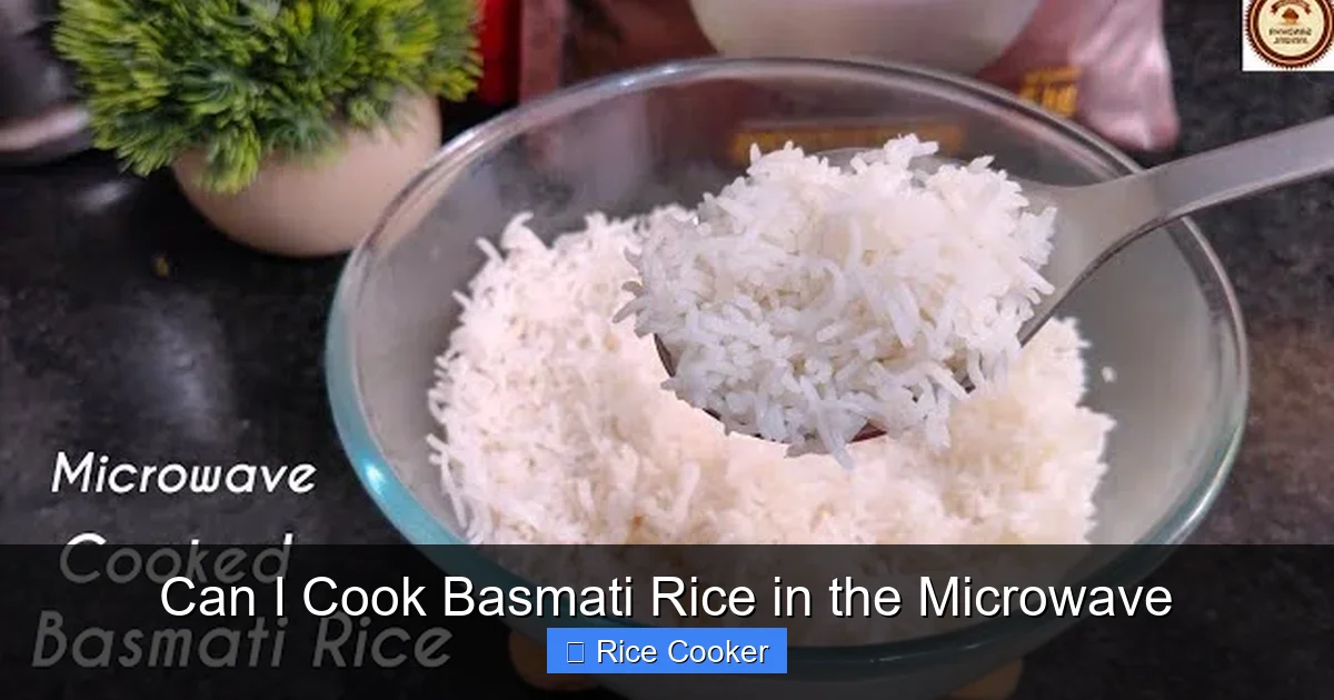 Can I Cook Basmati Rice in the Microwave