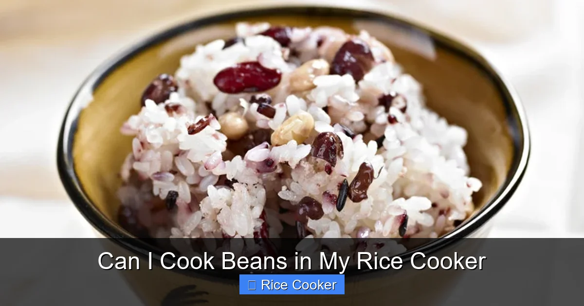 Can I Cook Beans in My Rice Cooker