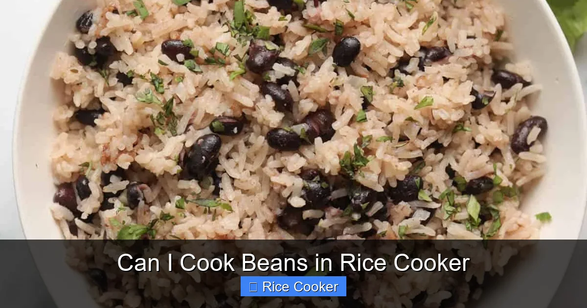 Can I Cook Beans in Rice Cooker