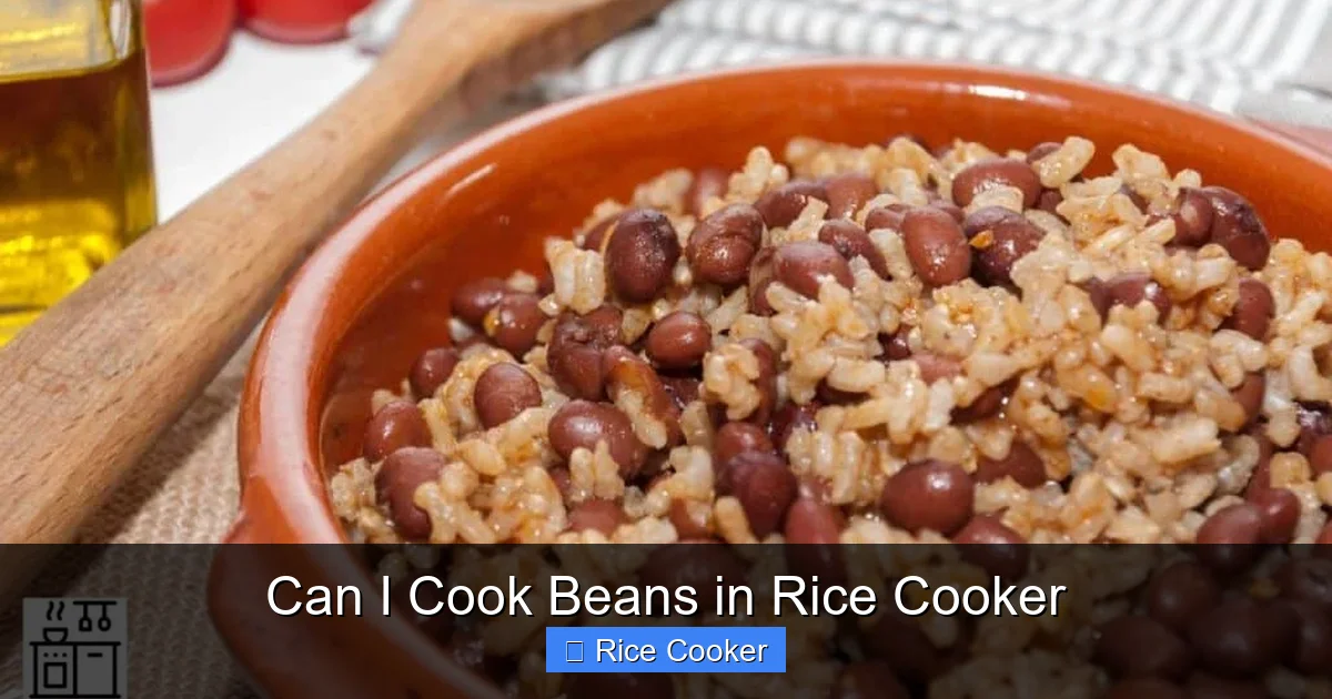 Can I Cook Beans in Rice Cooker