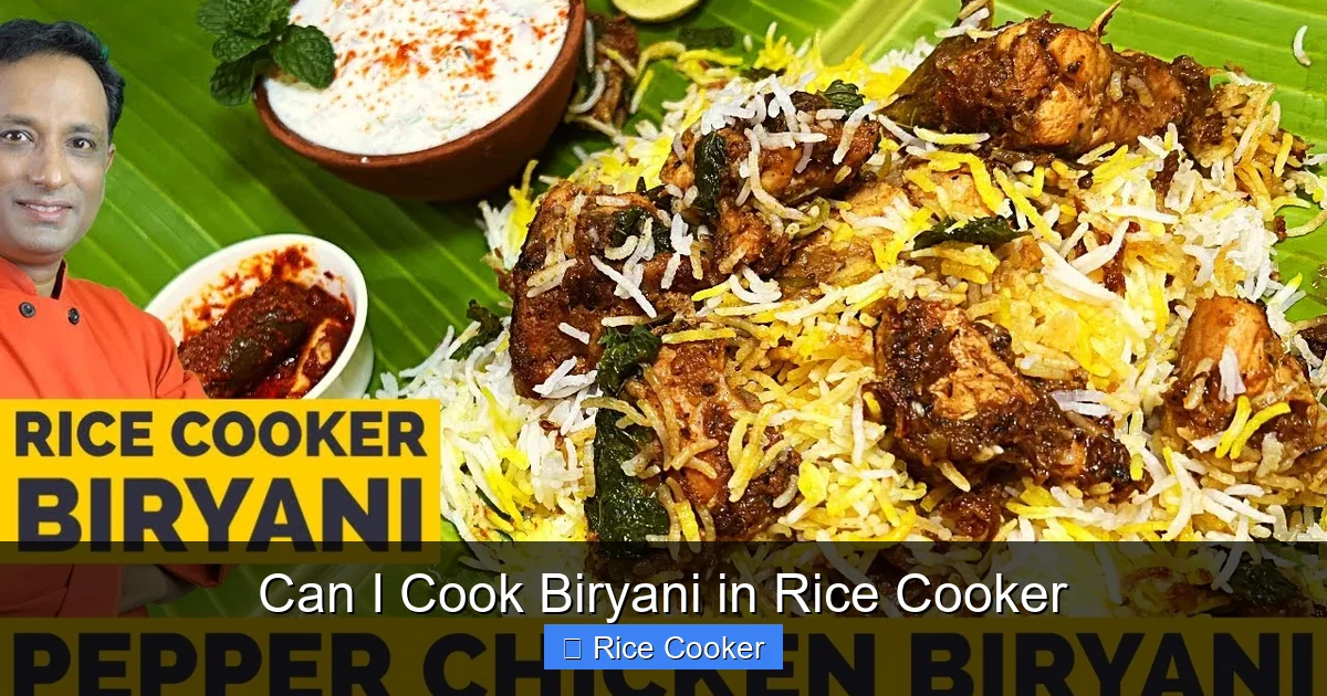 Can I Cook Biryani in Rice Cooker