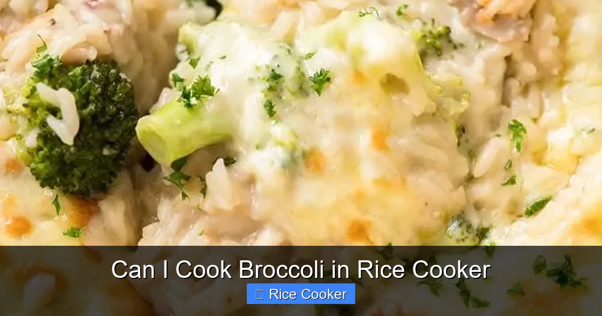 Can I Cook Broccoli in Rice Cooker