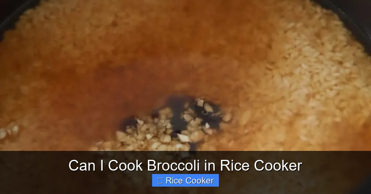 Can I Cook Broccoli in Rice Cooker