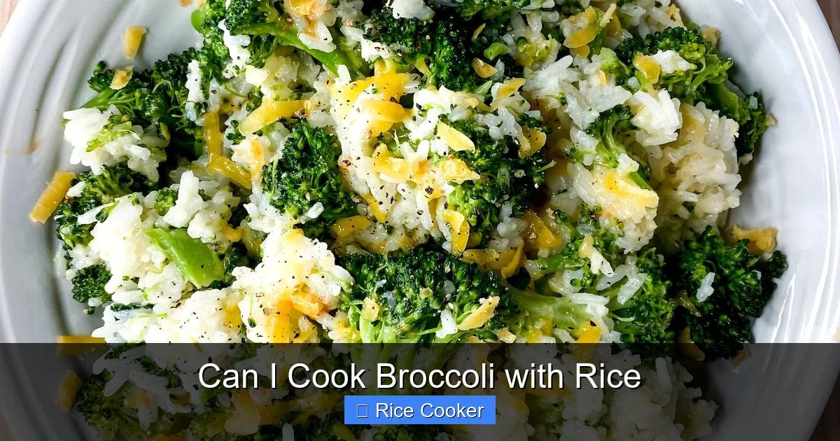 Can I Cook Broccoli with Rice