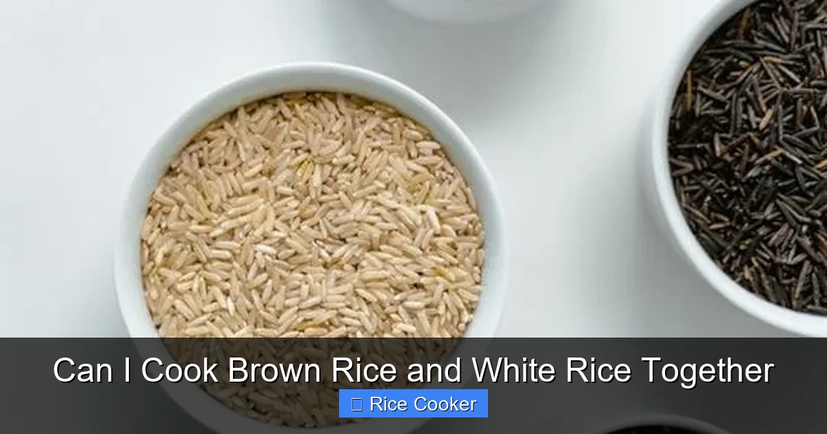 Can I Cook Brown Rice and White Rice Together