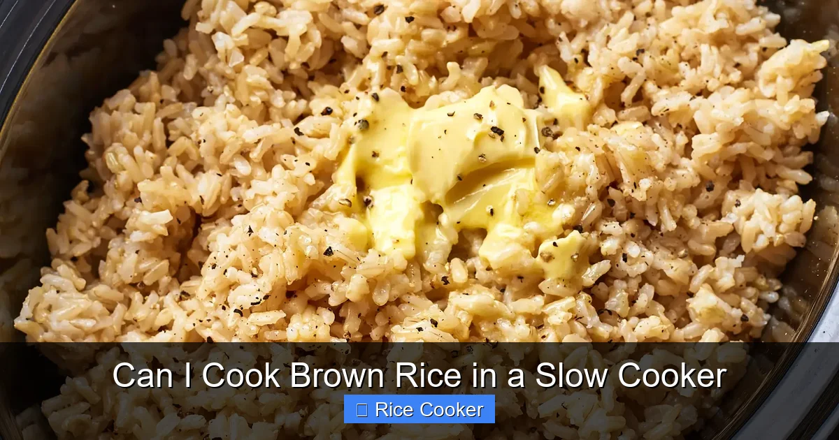 Can I Cook Brown Rice in a Slow Cooker
