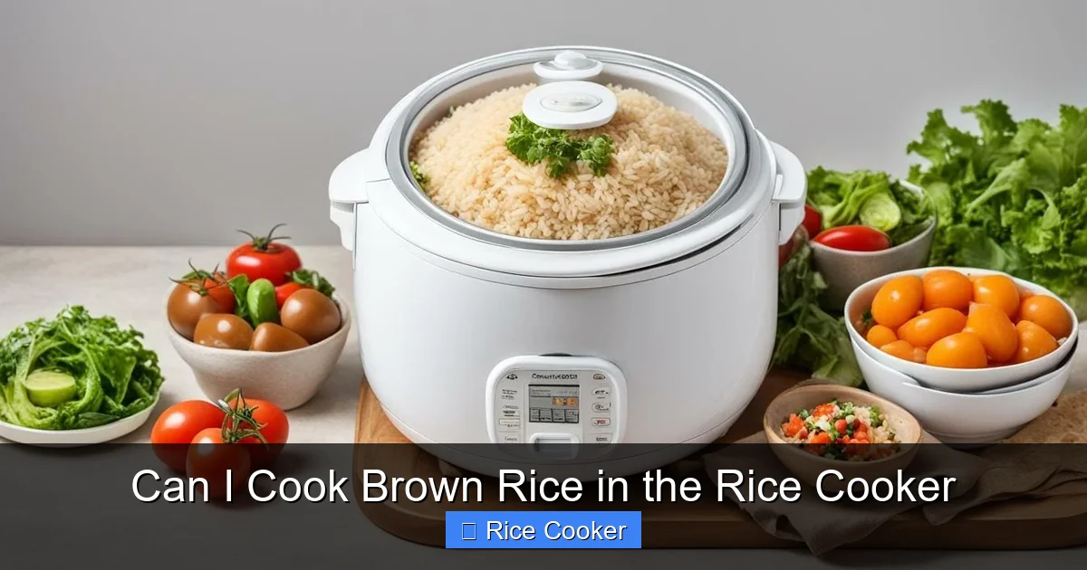 Can I Cook Brown Rice in the Rice Cooker