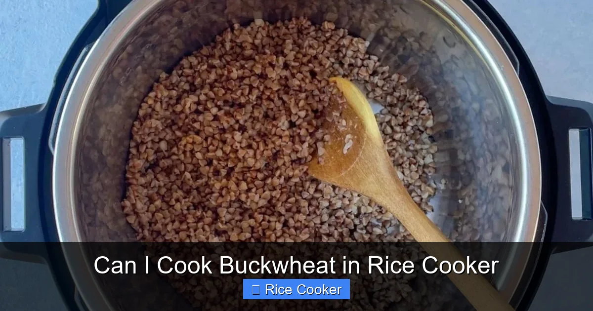 Can I Cook Buckwheat in Rice Cooker