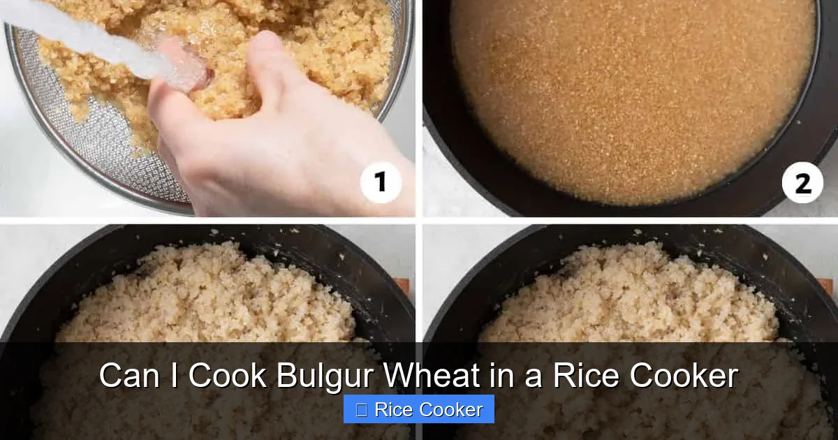 Can I Cook Bulgur Wheat in a Rice Cooker