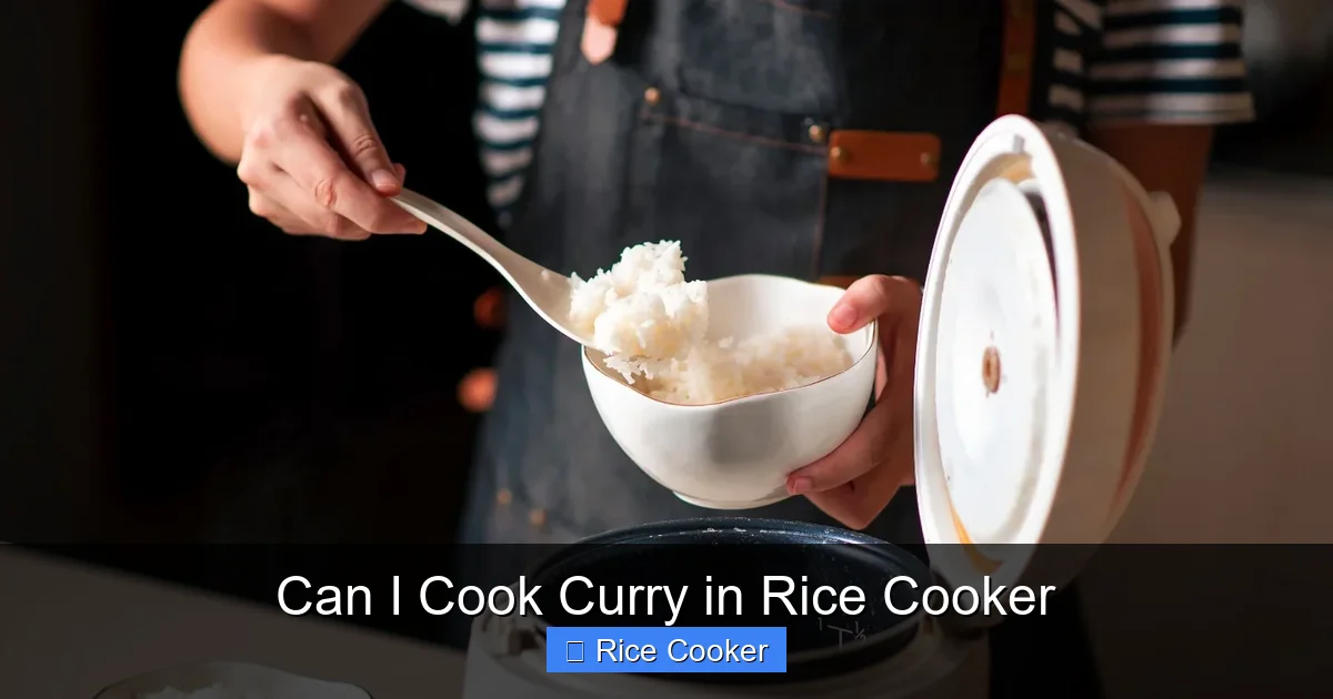 Can I Cook Curry in Rice Cooker