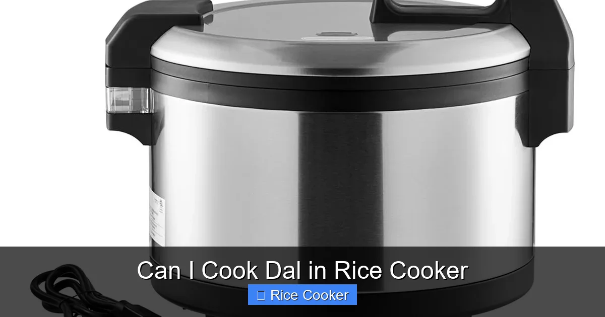 Can I Cook Dal in Rice Cooker
