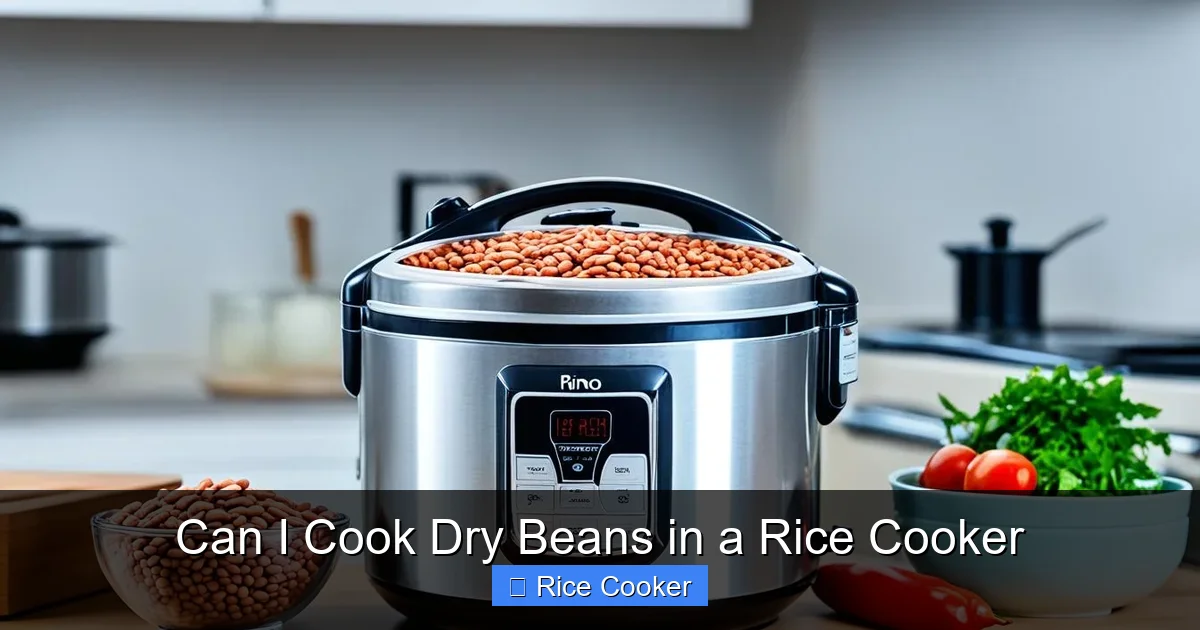 Can I Cook Dry Beans in a Rice Cooker