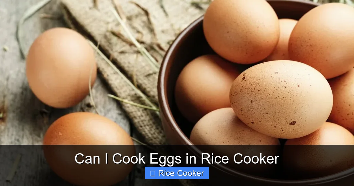 Can I Cook Eggs in Rice Cooker