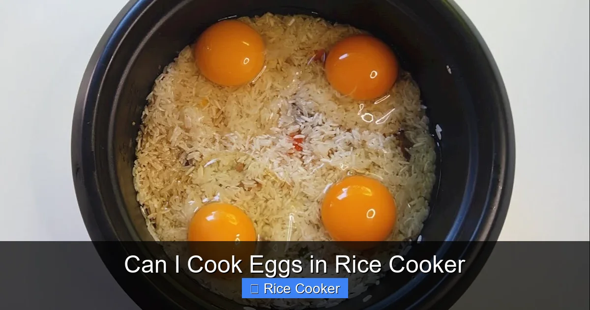 Can I Cook Eggs in Rice Cooker