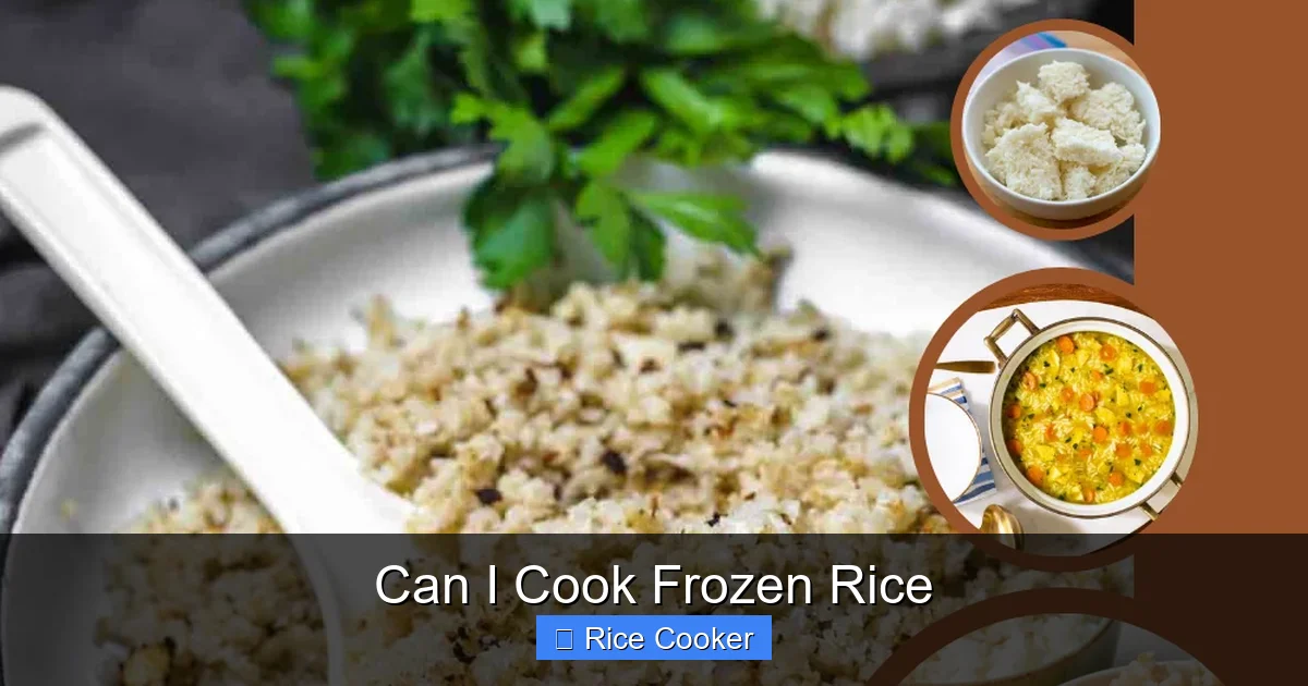 Can I Cook Frozen Rice