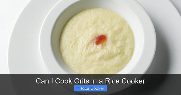 Can I Cook Grits in a Rice Cooker