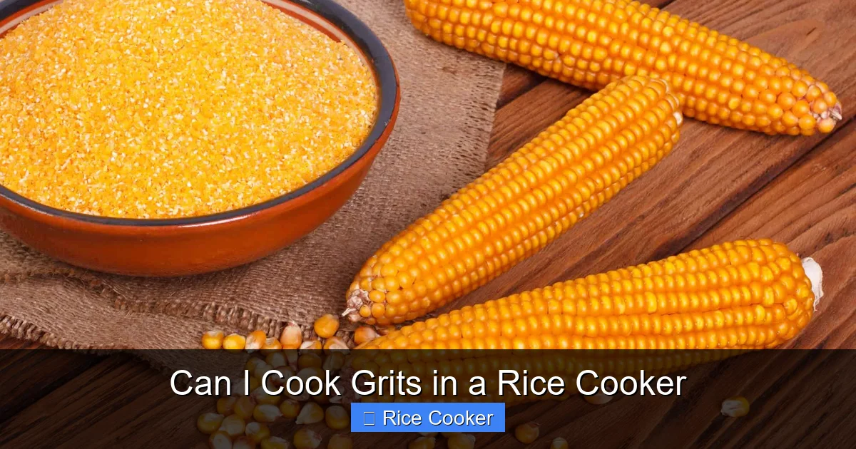 Can I Cook Grits in a Rice Cooker
