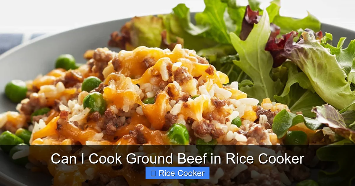 Can I Cook Ground Beef in Rice Cooker