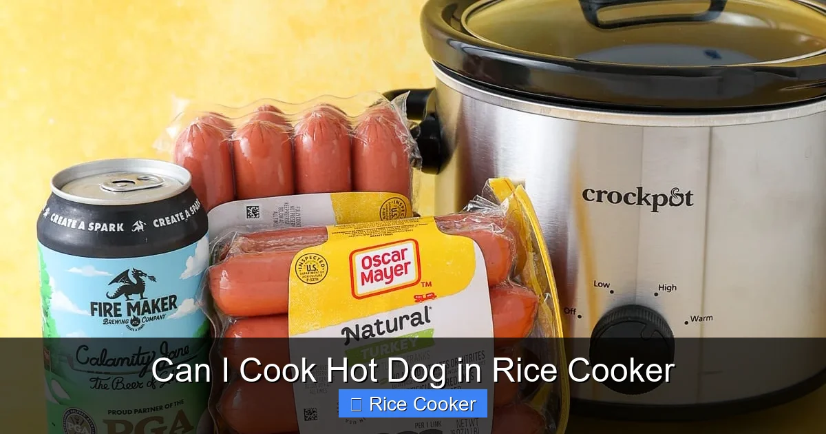 Can I Cook Hot Dog in Rice Cooker
