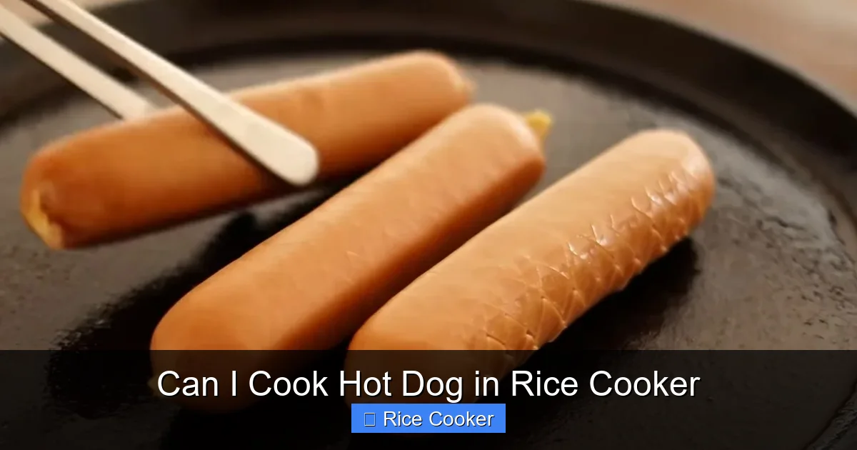 Can I Cook Hot Dog in Rice Cooker