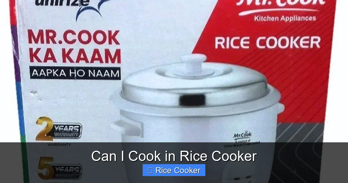Can I Cook in Rice Cooker
